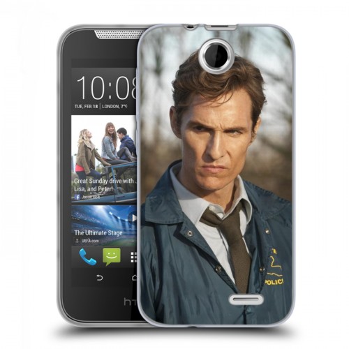 Дизайнерский силиконовый чехол для HTC Desire 310 Настоящий детектив
