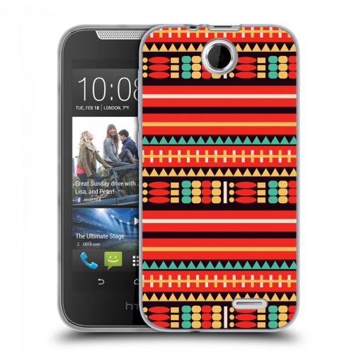 Дизайнерский силиконовый чехол для HTC Desire 310 Этнические мотивы