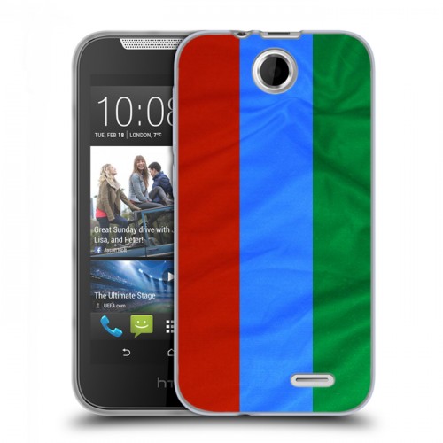 Дизайнерский силиконовый чехол для HTC Desire 310 Флаг Дагестана