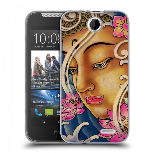 Дизайнерский силиконовый чехол для HTC Desire 310 Священный Будда