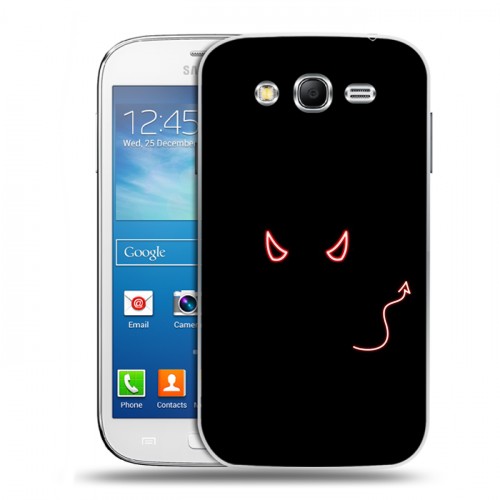 Дизайнерский пластиковый чехол для Samsung Galaxy Grand Neo Минимализм на черном