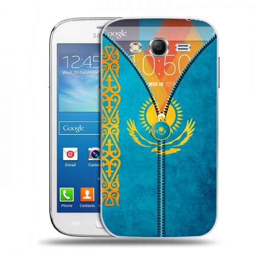 Дизайнерский пластиковый чехол для Samsung Galaxy Grand Neo Флаг Казахстана