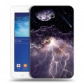Дизайнерский силиконовый чехол для Samsung Galaxy Tab 3 Lite Молния