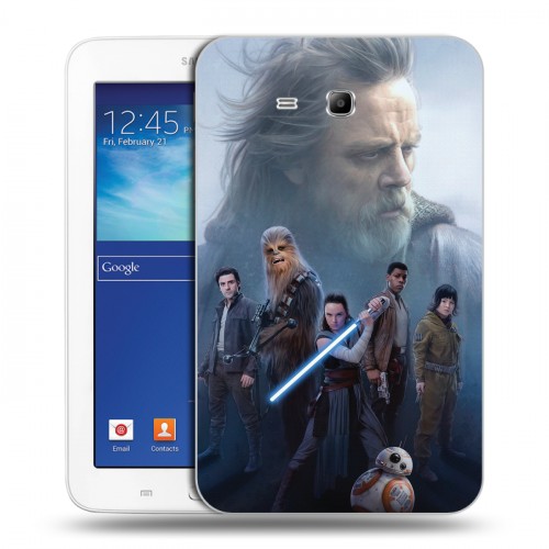 Дизайнерский силиконовый чехол для Samsung Galaxy Tab 3 Lite Star Wars : The Last Jedi