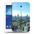 Дизайнерский силиконовый чехол для Samsung Galaxy Tab 3 Lite Токио