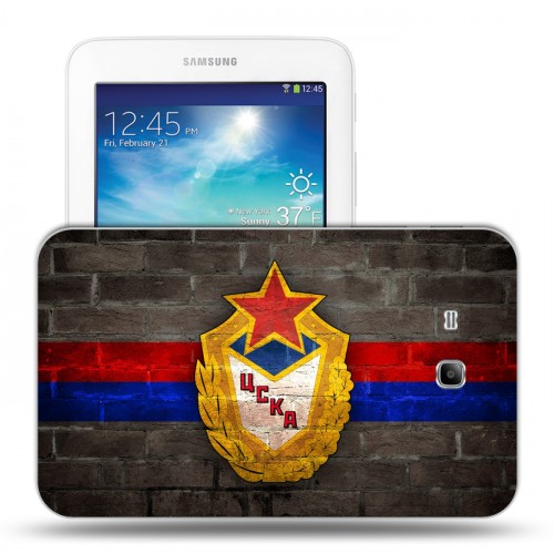 Дизайнерский силиконовый чехол для Samsung Galaxy Tab 3 Lite ЦСКА