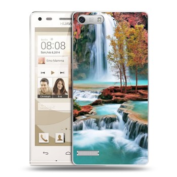 Дизайнерский силиконовый чехол для Huawei Ascend G6 Водопады (на заказ)