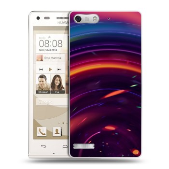 Дизайнерский силиконовый чехол для Huawei Ascend G6 Красочные абстракции (на заказ)
