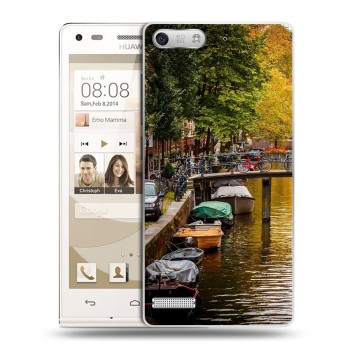Дизайнерский силиконовый чехол для Huawei Ascend G6 амстердам (на заказ)