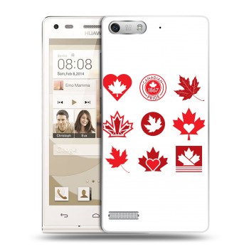 Дизайнерский силиконовый чехол для Huawei Ascend G6 Флаг Канады (на заказ)