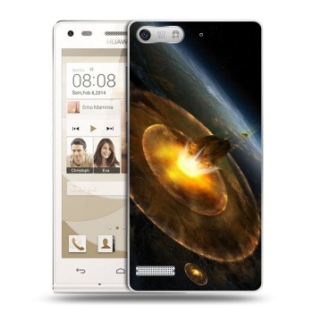 Дизайнерский силиконовый чехол для Huawei Ascend G6 Астероиды (на заказ)