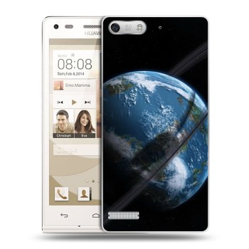 Дизайнерский силиконовый чехол для Huawei Ascend G6 Земля (на заказ)