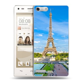 Дизайнерский силиконовый чехол для Huawei Ascend G6 Париж (на заказ)