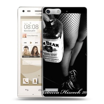 Дизайнерский силиконовый чехол для Huawei Ascend G6 Jim Beam (на заказ)