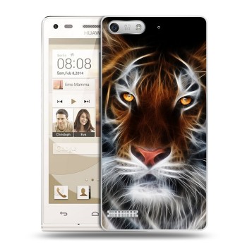 Дизайнерский силиконовый чехол для Huawei Ascend G6 Тигры (на заказ)