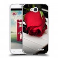 Дизайнерский пластиковый чехол для LG L90 Розы