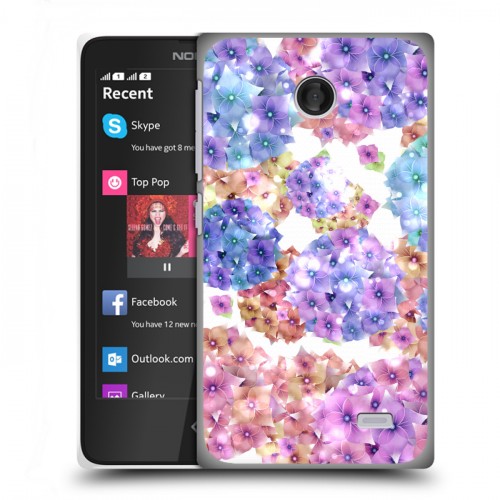 Дизайнерский пластиковый чехол для Nokia X Органические цветы