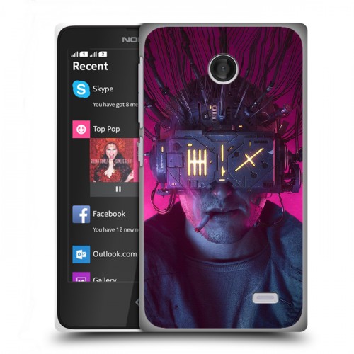 Дизайнерский пластиковый чехол для Nokia X Cyberpunk 2077