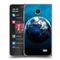 Дизайнерский пластиковый чехол для Nokia X Земля