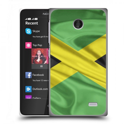 Дизайнерский пластиковый чехол для Nokia X Флаг Ямайки