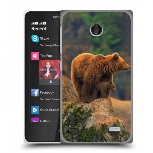Дизайнерский пластиковый чехол для Nokia X Медведи