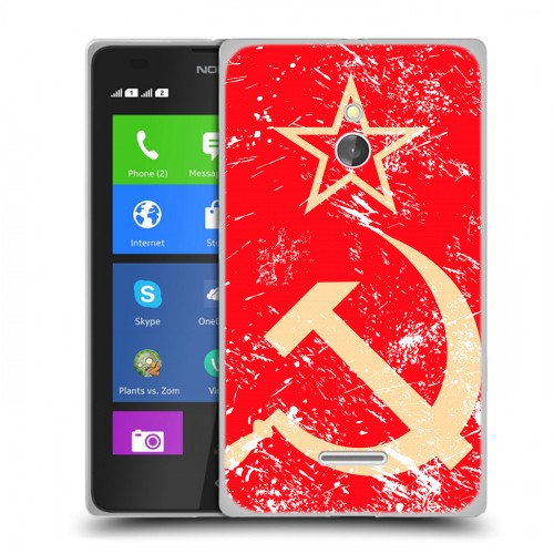 Дизайнерский силиконовый чехол для Nokia XL Флаг СССР 