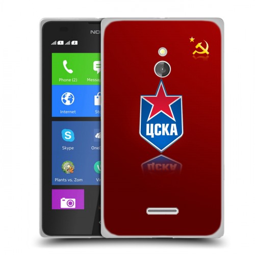 Дизайнерский силиконовый чехол для Nokia XL ЦСКА