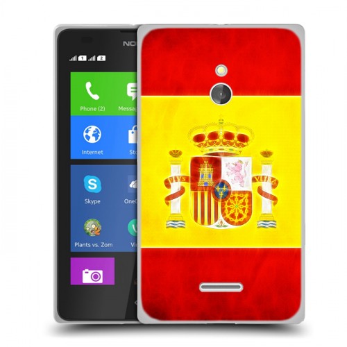 Дизайнерский силиконовый чехол для Nokia XL флаг Испании