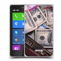 Дизайнерский силиконовый чехол для Nokia XL Текстуры денег