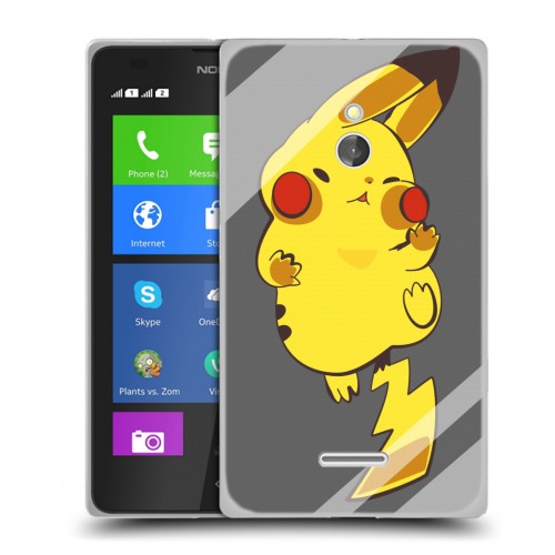 Дизайнерский силиконовый чехол для Nokia XL Покемоны