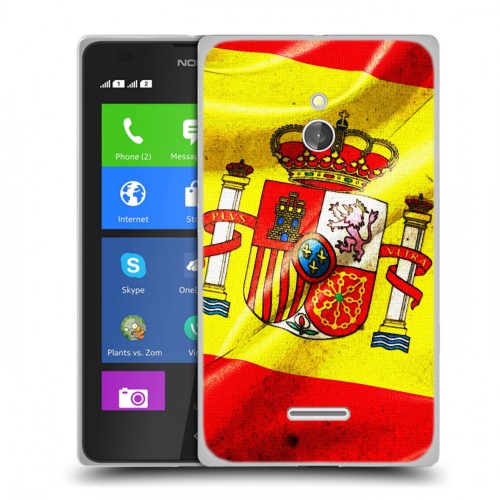 Дизайнерский силиконовый чехол для Nokia XL Флаг Испании