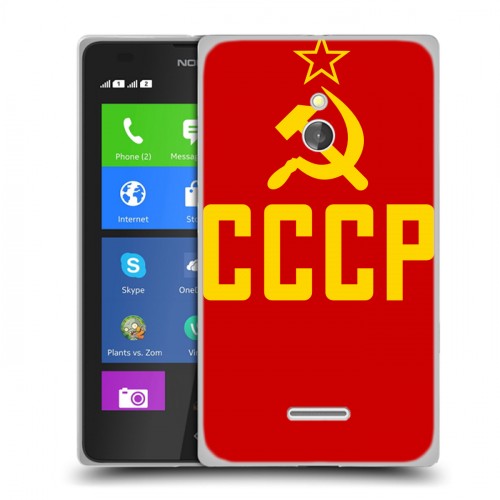 Дизайнерский силиконовый чехол для Nokia XL Флаг СССР