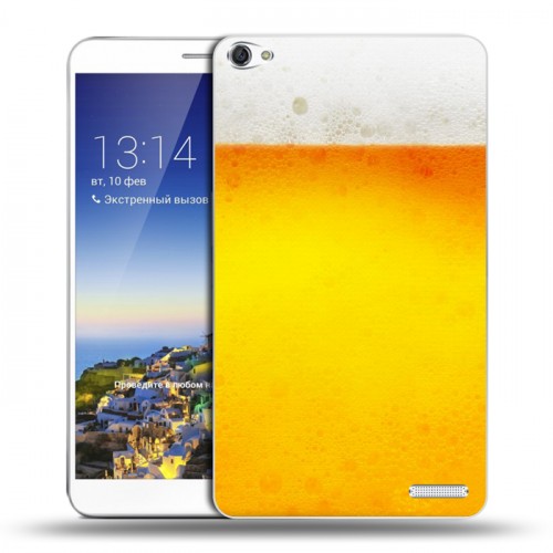 Дизайнерский пластиковый чехол для Huawei MediaPad X1 7.0 Пузырьки пива