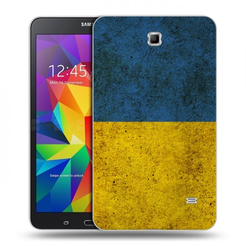 Дизайнерский силиконовый чехол для Samsung GALAXY Tab 4 7.0 Флаг Украины