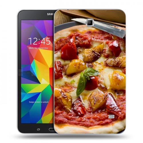 Дизайнерский силиконовый чехол для Samsung GALAXY Tab 4 7.0 Пицца
