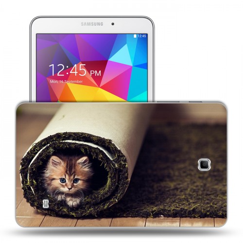 Дизайнерский силиконовый чехол для Samsung GALAXY Tab 4 8.0 Кошки