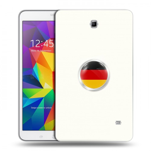 Дизайнерский силиконовый чехол для Samsung GALAXY Tab 4 8.0 Флаг Германии