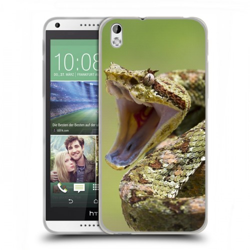 Дизайнерский пластиковый чехол для HTC Desire 816 Змеи