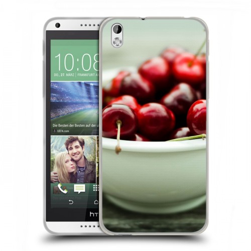 Дизайнерский пластиковый чехол для HTC Desire 816 Вишня