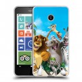 Дизайнерский пластиковый чехол для Nokia Lumia 630/635 Мадагаскар