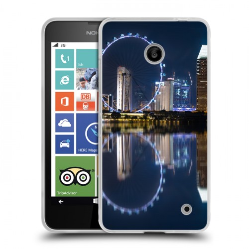 Дизайнерский пластиковый чехол для Nokia Lumia 630/635 Сингапур