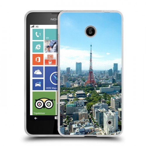 Дизайнерский пластиковый чехол для Nokia Lumia 630/635 Токио