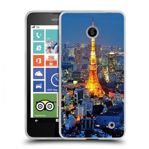 Дизайнерский пластиковый чехол для Nokia Lumia 630/635 Токио