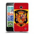 Дизайнерский пластиковый чехол для Nokia Lumia 630/635 флаг Испании