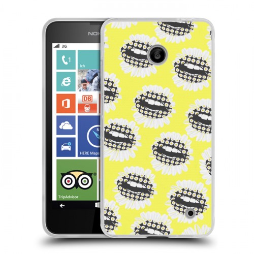 Дизайнерский пластиковый чехол для Nokia Lumia 630/635 Ромашковый мир