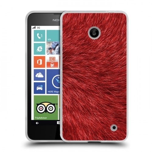 Дизайнерский пластиковый чехол для Nokia Lumia 630/635 Текстуры мехов