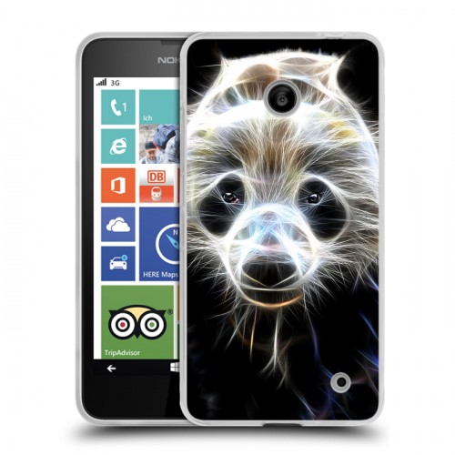 Дизайнерский пластиковый чехол для Nokia Lumia 630/635 Пламенные животные