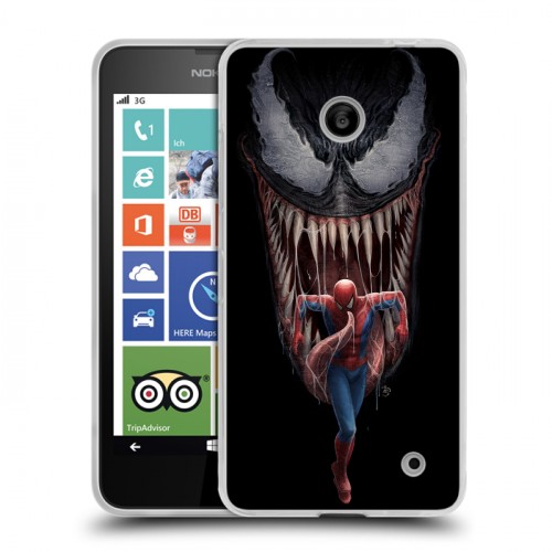 Дизайнерский пластиковый чехол для Nokia Lumia 630/635 Веном (2018)