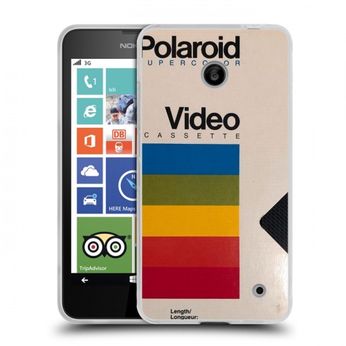 Дизайнерский пластиковый чехол для Nokia Lumia 630/635 Кассеты из 90х