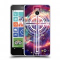 Дизайнерский пластиковый чехол для Nokia Lumia 630/635 Мир крестов